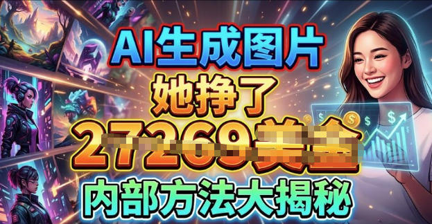 aie7949fe68890e59bbee78987e68ca3e7be8ee98791efbc8ce58685e983a8e696b9e6b395e5a4a7e68fade7a798efbc8c0e997a8e6a79b_6a8f968884110.jpeg AI生成图片挣美金,内部方法大揭秘,0门槛