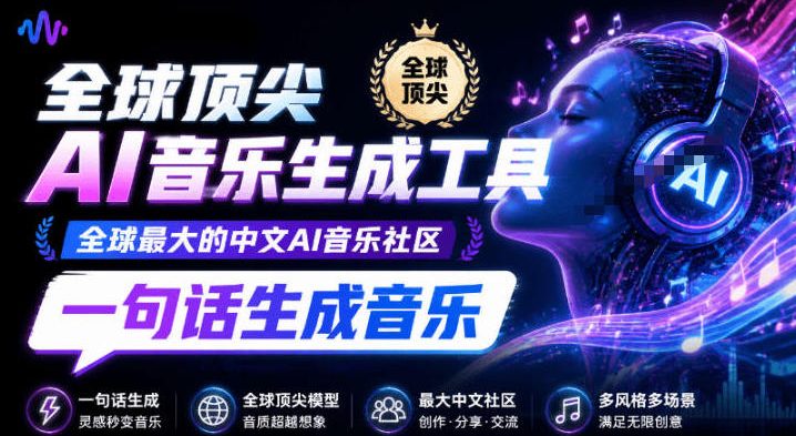 热门爆款AI工具！AI音乐一键生成器，效果逼真，一句话即可创建歌曲音效音乐，小白也可以轻松上手音述-鼎铸网
