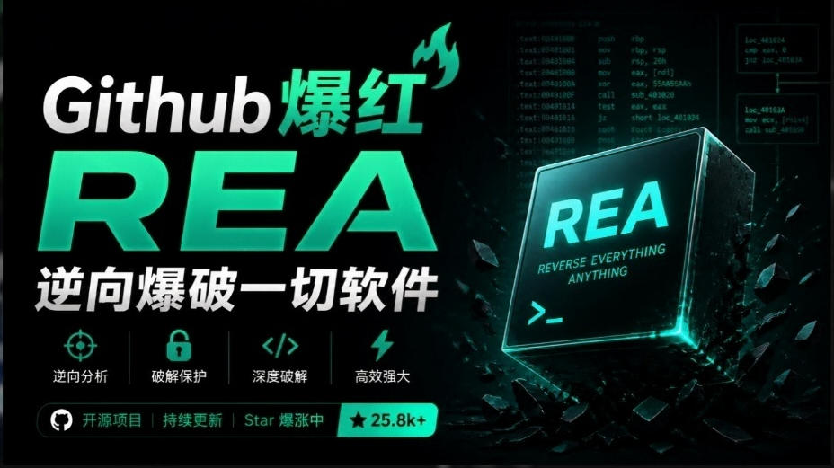 现在最火的开源项目！GitHub星标超过20W的逆向项目REA，让一切软件自动开源，自动克隆软件-鼎铸网