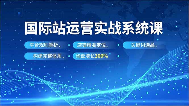 0179b60b85a2e41a8d56c087b7963e16.jpeg 国际站运营实战系统课,平台规则解析、店铺精准定位、关键词选品,构建完整体系询盘增长300%