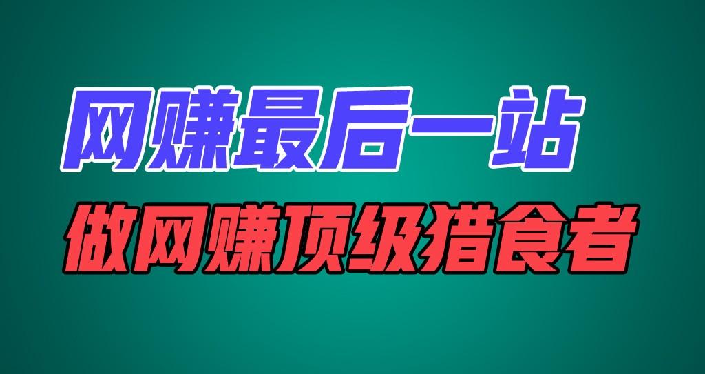 网赚最后一站，卖项目，做网赚顶级猎食者-鼎铸网