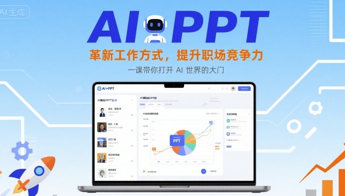 02c5300cd99cb4d1280b6e18e784b86c.jpeg AI+PPT:革新工作方式,提升职场竞争力,一课带你打开 AI 世界的大门