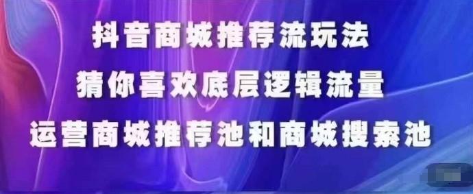0516e3ce2453e0ea4cf19935e85b8b12.jpeg 抖音商城运营课程,猜你喜欢入池商城搜索商城推荐人群标签覆盖