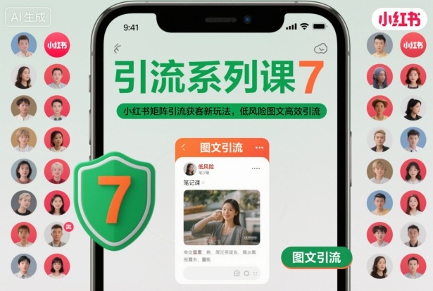 05f81846d29340634ccfda39e77e3fb4.jpeg 引流系列课7,小红书矩阵引流获客新玩法,低风险图文高效引流