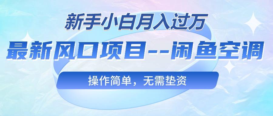 最新风口项目—闲鱼空调，新手小白月入过万，操作简单，无需垫资-鼎铸网