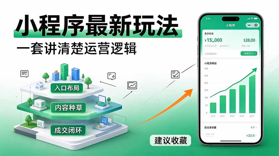 07ae1cb29975e2928a88960a425a4b85.jpeg 微信小程序最新玩法 四种收益来源,单日收入400+