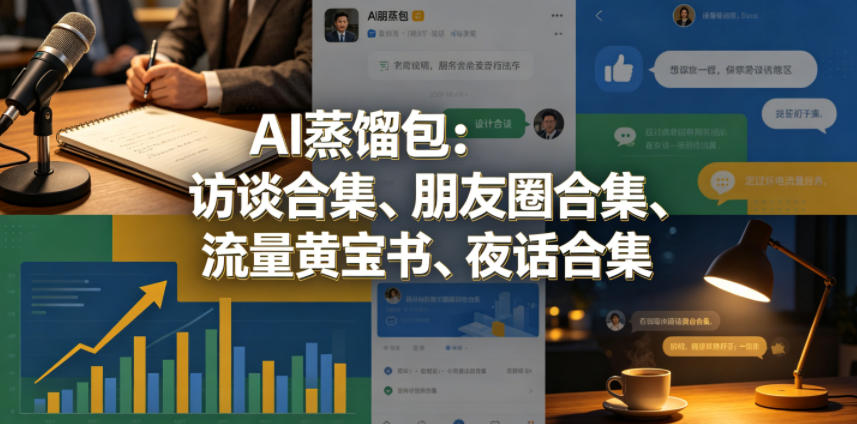 0838612914292d39c9e97cd28c38dac4.jpeg AI蒸馏包:访谈合集、朋友圈合集、流量黄宝书、夜话合集【文档】