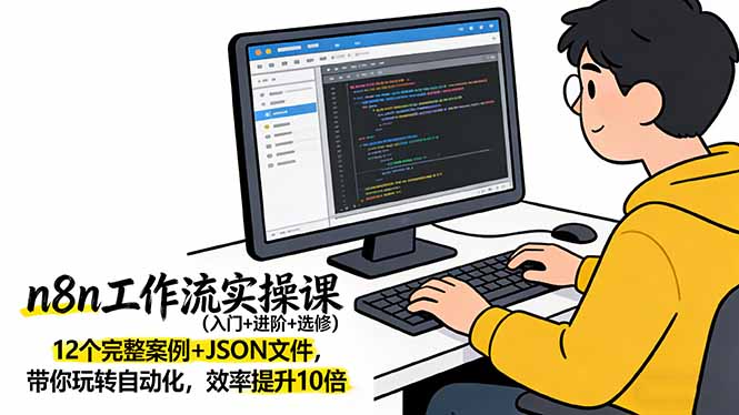 094b7c1a74845e8b954342dc8d3995f6.jpeg n8n工作流实操课(入门+进阶+选修