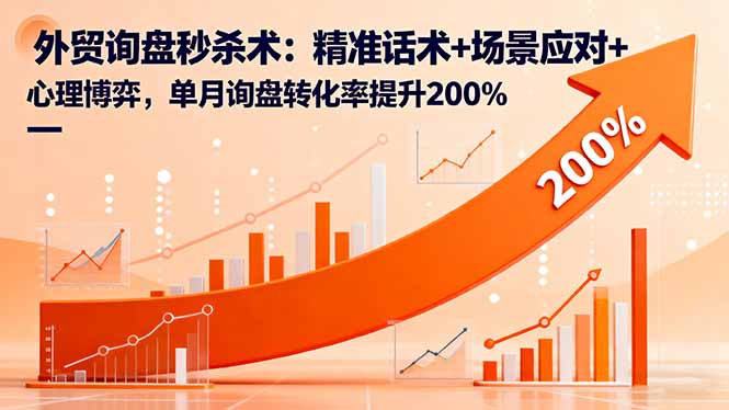 09b821e3cc00725bfcf84571942c8e91.jpeg 外贸询盘秒杀术:精准话术+场景应对+心理博弈,单月询盘转化率提升200%