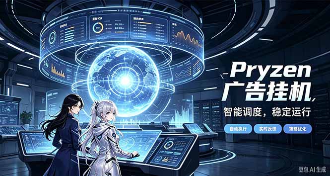Pryzen广告全自动挂机给自己一个交代，门槛低，零基础小白也可以快速上手-鼎铸网