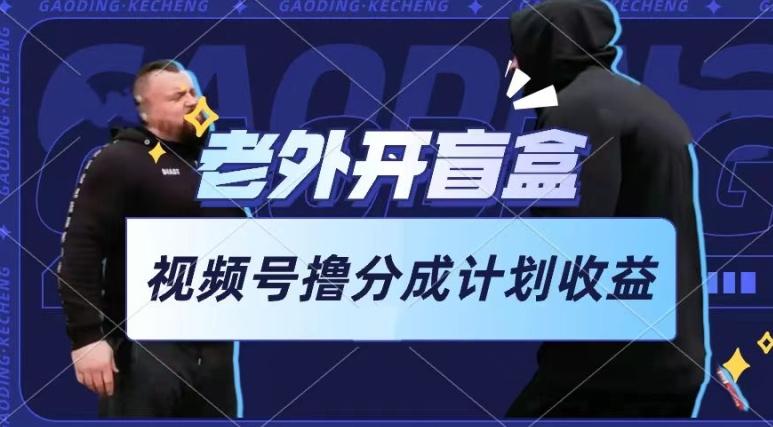0cdabedd7e6ee8bca070f6e22a63f5ba.jpeg 老外开盲盒视频,撸视频号分成计划收益,每天只需一小时,新手小白轻松上手【揭秘】
