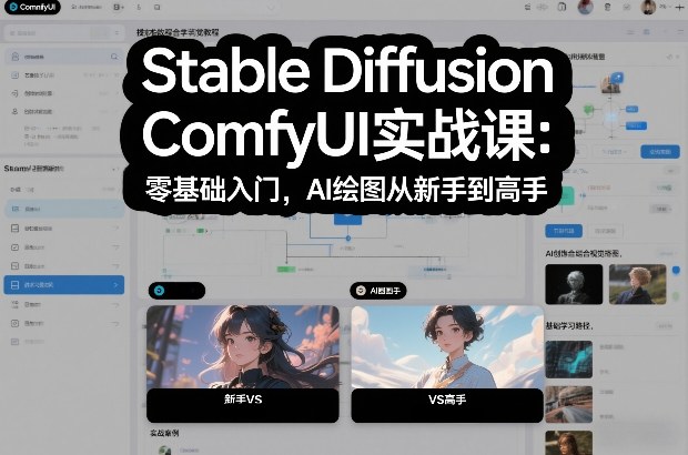 0d08f8d083c8fe0ecb77a5fc9069ce3c.jpeg Stable Diffusion ComfyUI实战课:零基础入门,AI绘图从新手到高手