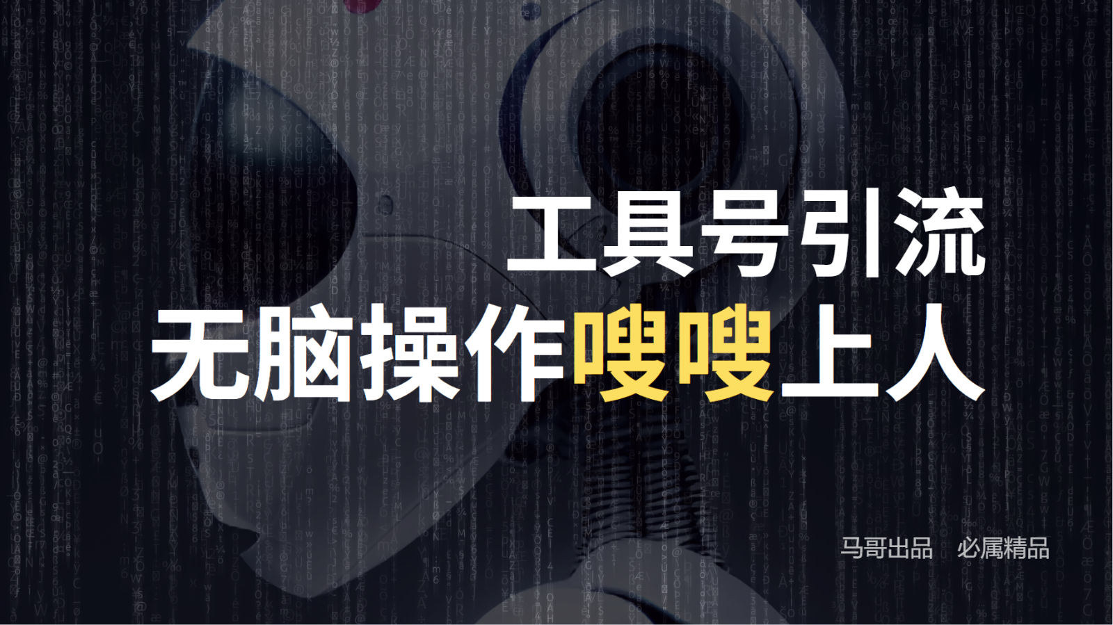 工具号高效引流法，嗖嗖上人，日引1000+，直接搬运，无脑操作-鼎铸网