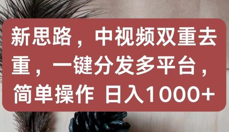 10b36ca2ad64cd20e6f1a95f9674d585.jpeg 新思路,中视频双重去重,一键分发多平台,简单操作,日入1000+【揭秘】