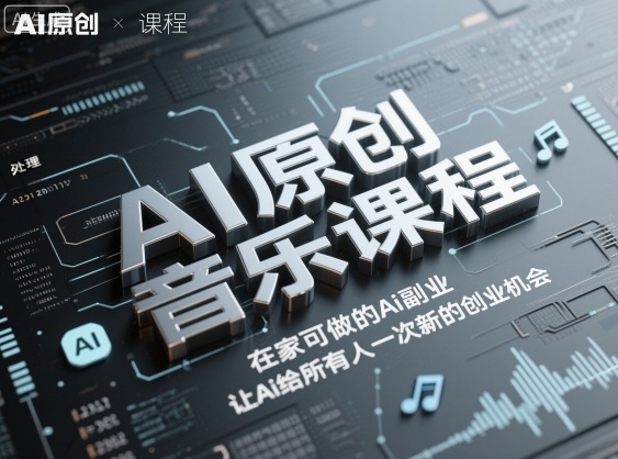 11a50fd82c66332901dd14f0b6a85202.jpeg AI原创音乐课程,在家可做的Ai副业,让Ai给所有人一次新的创业机会