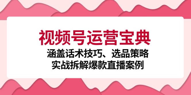 11aa13097041a2a3a4b0a04472896c5a.jpeg 视频号运营宝典:涵盖话术技巧、选品策略、实战拆解爆款直播案例
