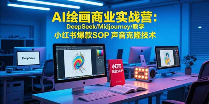 127d45600b8bc9ab01f6fd31258adb7c.jpeg AI绘画商业实战营:DeepSeek/Midjourney/教学 小红书爆款SOP 声音克隆技术