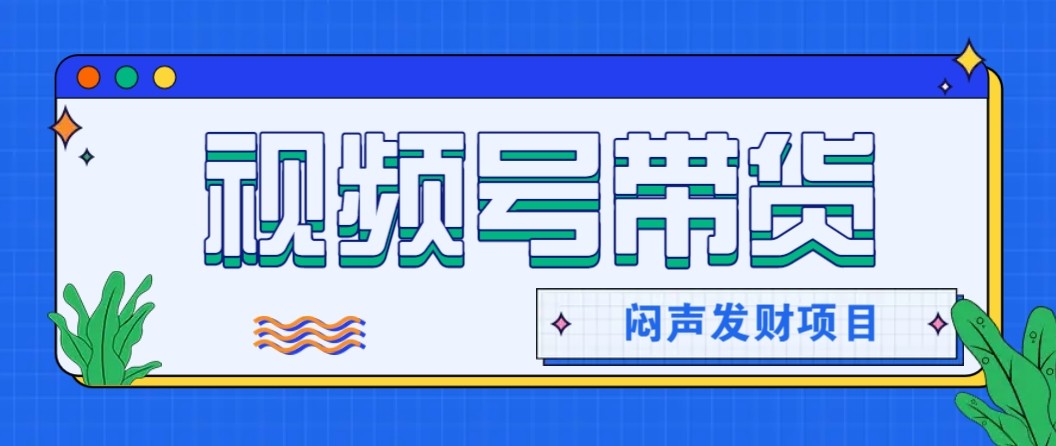 微信视频号带货项目,轻松日赚赚2000+,这个挣钱入口很多伙伴都在闷声发财-鼎铸网
