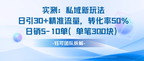 137c3378eca240f0e395067adcf656d7.jpeg 实测私域新玩法日引30加精准流量转化率50%日销5-10单每笔3张
