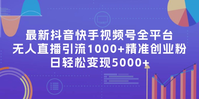 最新抖音快手视频号全平台无人直播引流1000+精准创业粉，日轻松变现5000+-鼎铸网