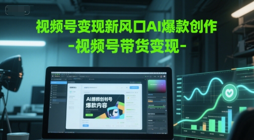 13f8949b07e7ab392a5c6938538945ed.jpeg 视频号变现新风口AI爆款创作-视频号带货变现