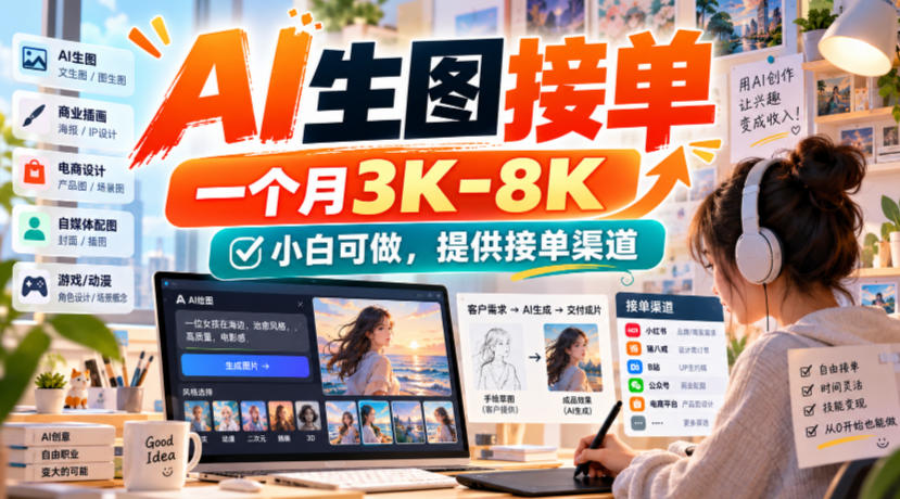 1431b42b08a00c9ca71ecd79e76b0dda.jpeg AI生图接单,一个月3K-8K,小白可做,提供接单渠道