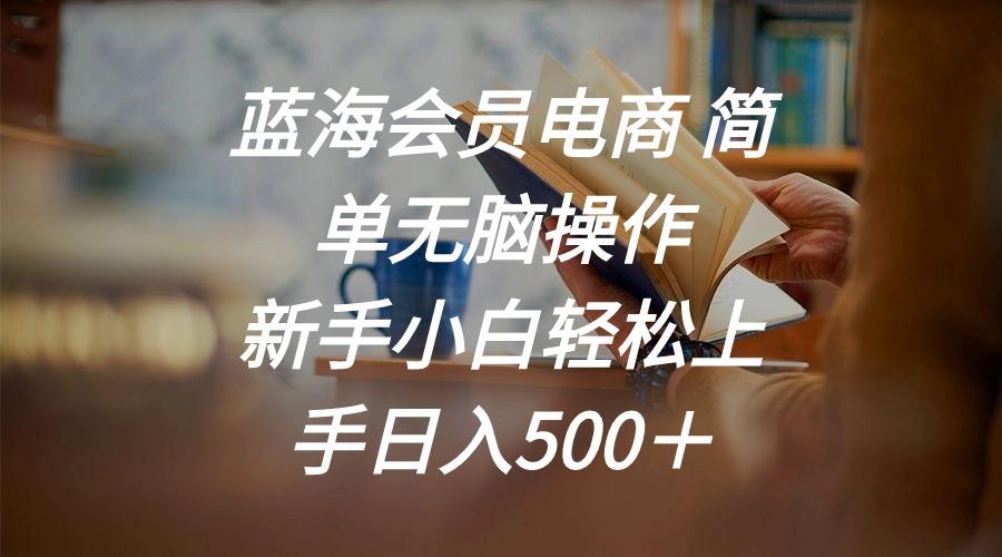 1461518b59b026b0e3040b781050d146.jpeg 蓝海会员电商 简单无脑操作 新手小白轻松上手日入500+