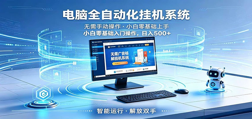 智能广告挂机无需值守，小白上手轻松实现每日增收-鼎铸网