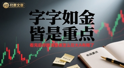 14b196d99ebf268ab80214e841fa595c.jpeg 付费文章:字字如金 皆是重点, 看完后 你就清楚该怎么在大A布局了