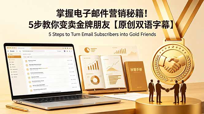 14c3449299d6c2b29de59d6000a25dbb.jpeg 掌握电子邮件营销秘籍!5步教你变卖金牌朋友【原创双语字幕】
