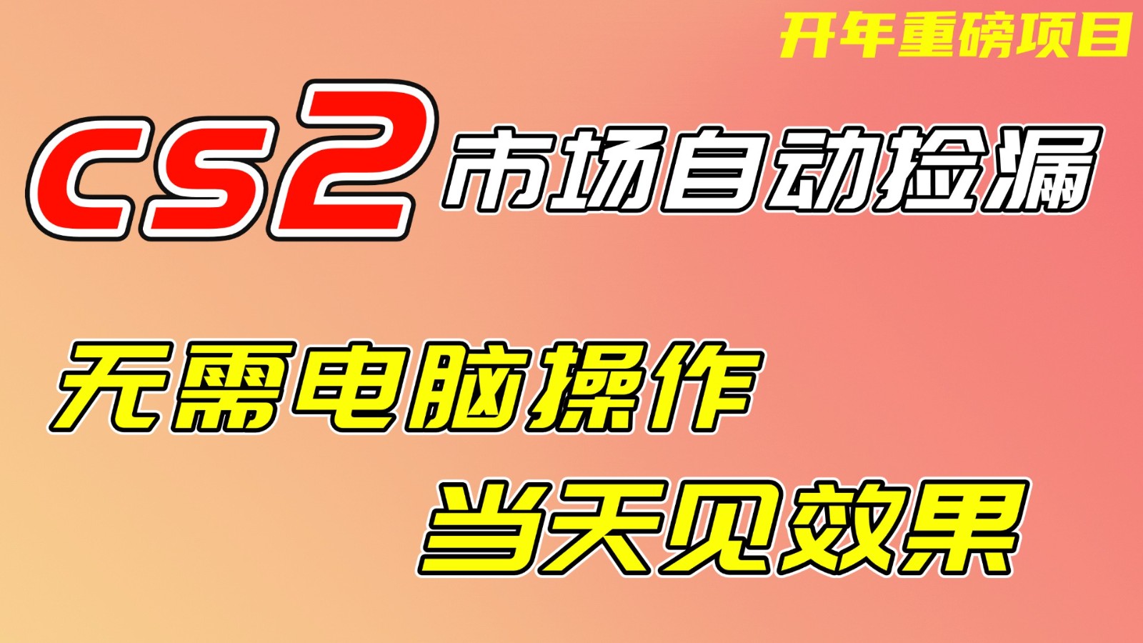 CS2市场挂机项,无需电脑操作,无需进入游戏,当天见效果,支持任何形式验证-鼎铸网