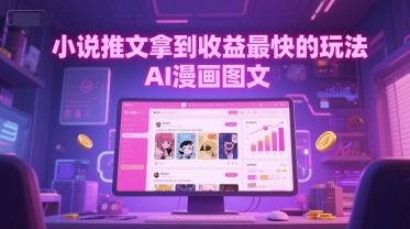 167bc762121b421a7d63113db21d75ab.jpeg 小说推文拿到收益最快的玩法,AI漫画图文
