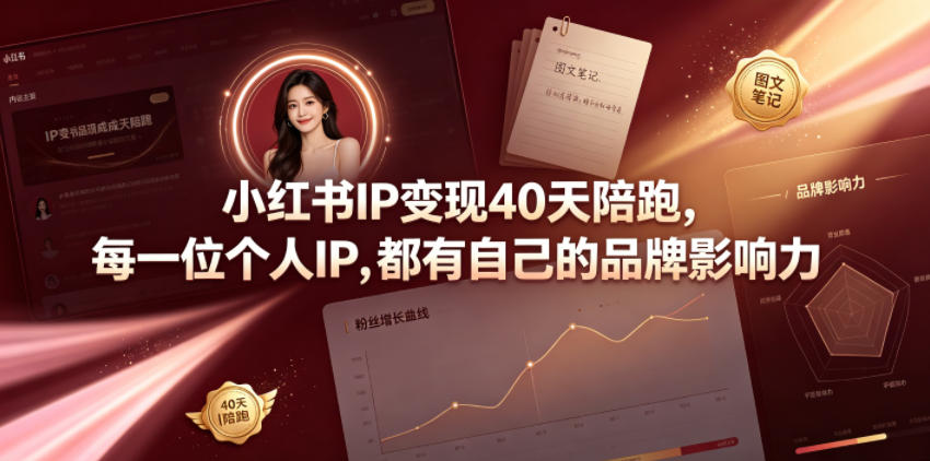 1685922243478b98907877f930c28935.jpeg 小红书IP变现40天陪跑,每一位个人IP,都有自己的品牌影响力
