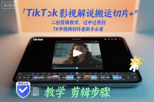 16b88a942cd98bf3e538b1d11ea2a499.jpeg TikTok影视解说搬运切片+二创剪辑教学,过中过原创,TK中视频创作者新手必看