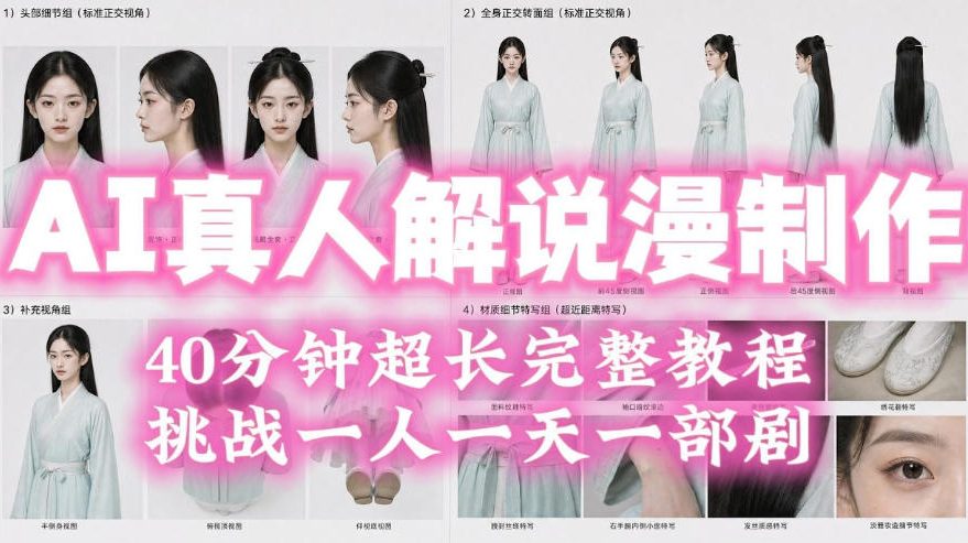 16f38c77fe2e7bbf0cb13f9e891d3407.jpeg 2026年AI真人解说漫剧自动批量化制作教程,40分钟超长完整,自动批量化制作,挑战一人一天一部剧!
