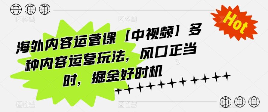 173a7a50e5ad2327088f3d29a060ff2d.jpeg 海外内容运营课【中视频】多种内容运营玩法,风口正当时,掘金好时机