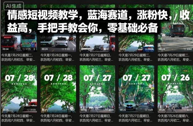 176315bcdb2fc6d57c3cb9967d63de34.jpeg 情感短视频教学,蓝海赛道,涨粉快,收益高,手把手教会你,零基础必备
