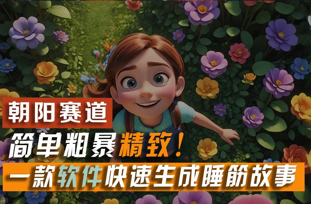 利用一款软件5分钟一条爆款睡筋故事，简单粗暴精致！小白月入2w+-鼎铸网