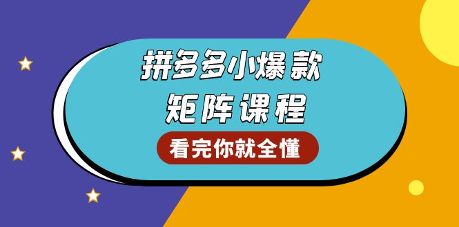 198a3cc1345ccc84c3a70891f90fabe3.jpeg 拼多多爆款矩阵课程:教你测出店铺爆款,优化销量,提升GMV,打造爆款群