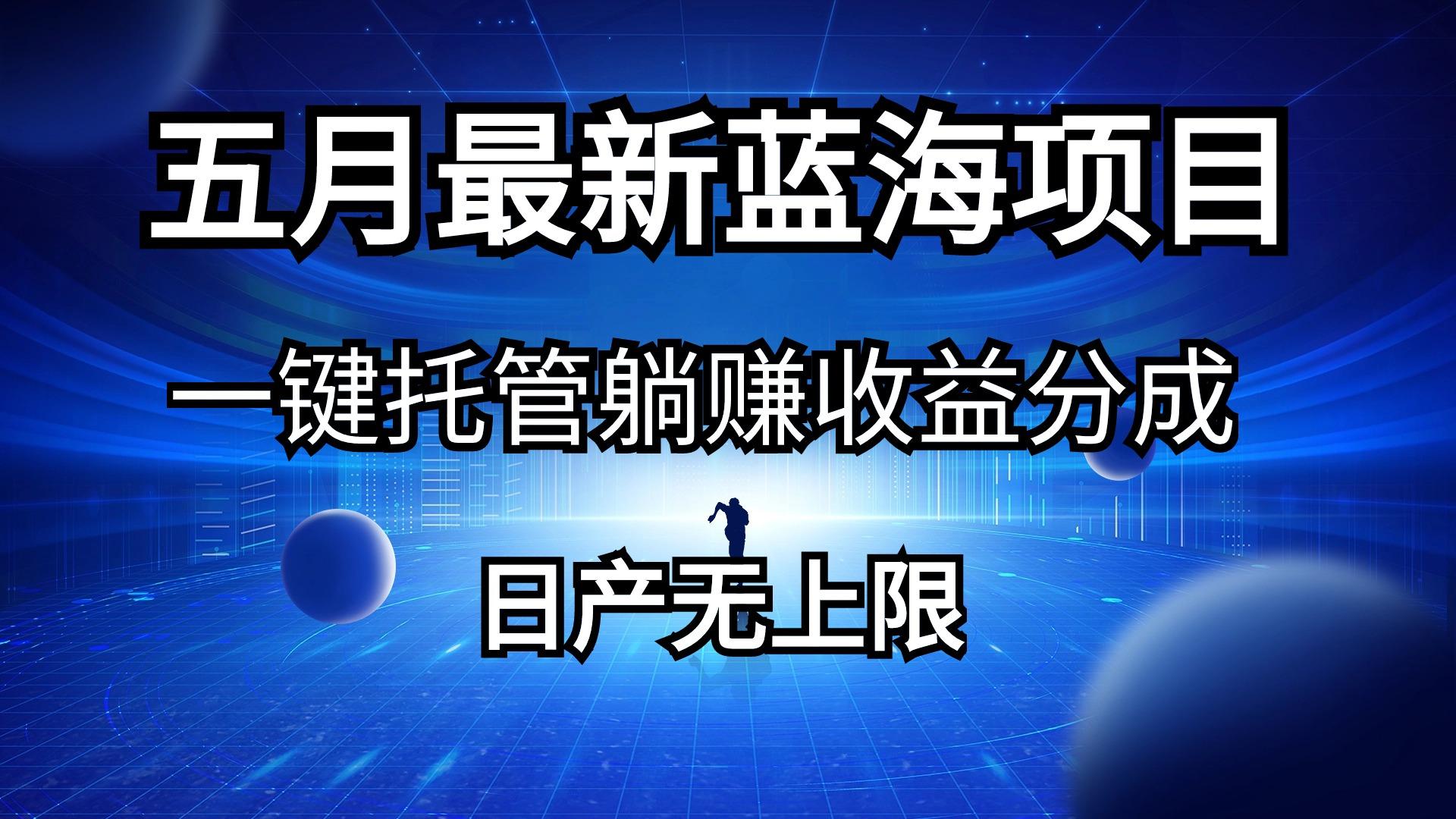 五月刚出最新蓝海项目一键托管 躺赚收益分成 日产无上限-鼎铸网