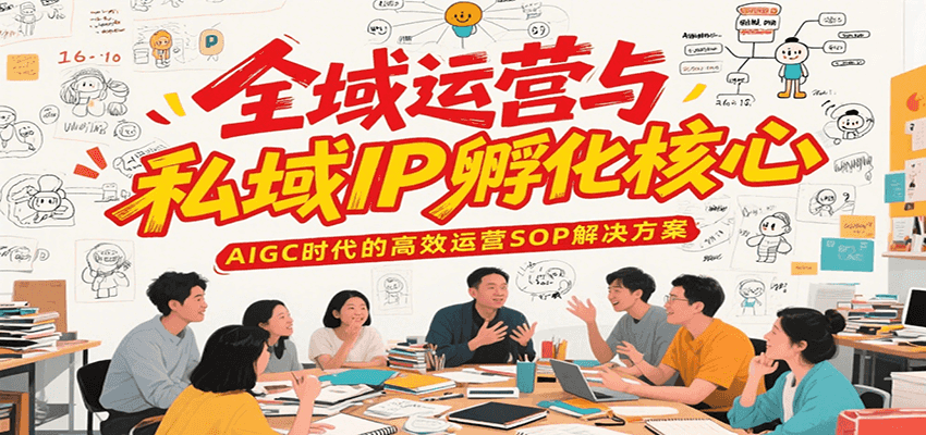 全域运营与私域IP孵化核心，AIGC时代的高效运营SOP解决方案-鼎铸网