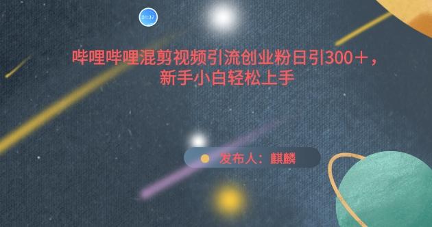 哔哩哔哩混剪视频引流创业粉日引300+,新手小白轻松上手【揭秘】-鼎铸网