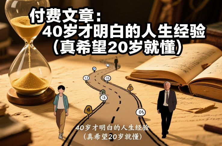 1b1383baa8fa8a06de590a8be66e2597.jpeg 付费文章:40岁才明白的人生经验(真希望20岁就懂)