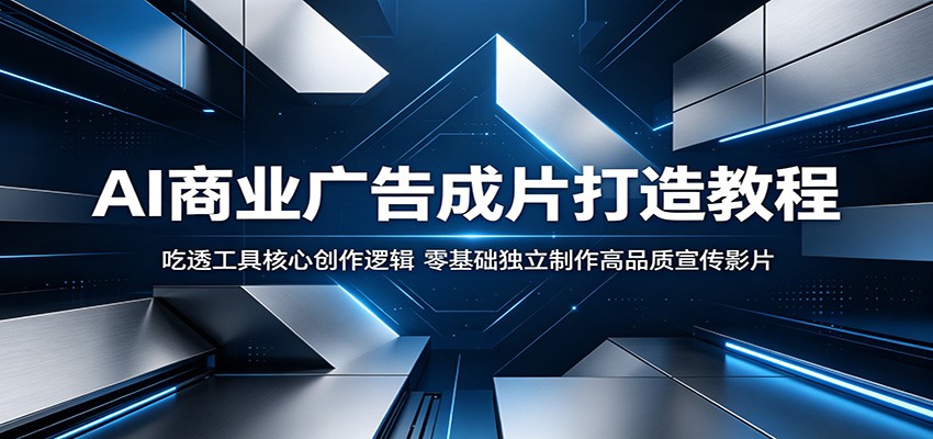 AI商业广告成片打造教程:吃透工具核心创作逻辑,零基础独立制作高品质宣传影片-鼎铸网