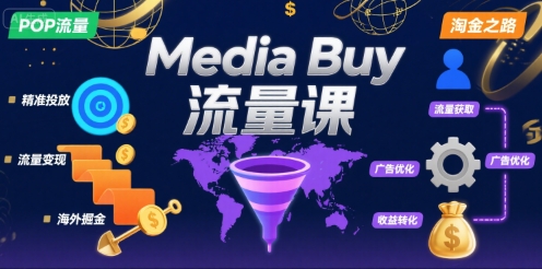 Media Buy之POP流量课，带你开启海外Media Buy淘金之路-鼎铸网