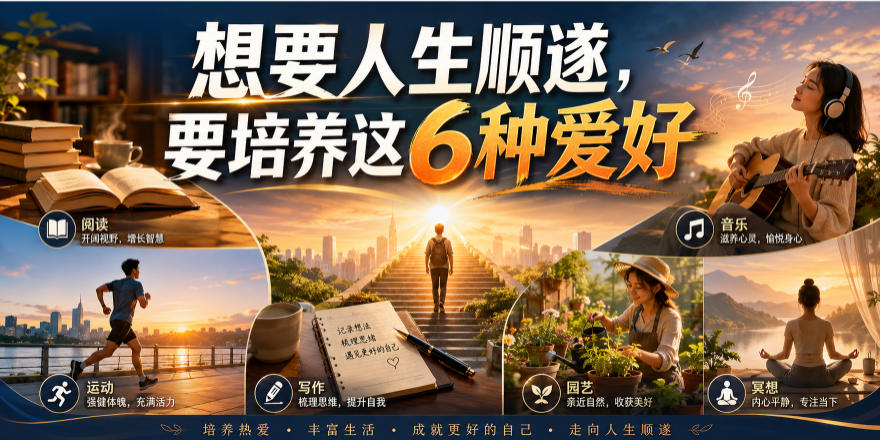 公众号付费文章:想要人生顺遂,要培养这6种爱好-鼎铸网