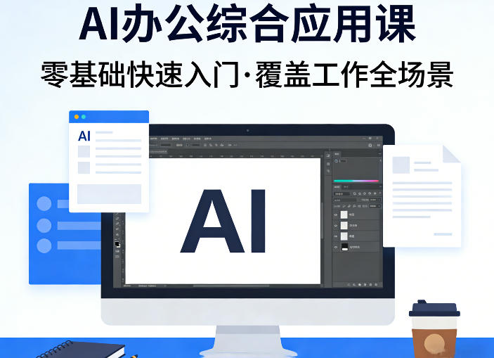 1e551a2b4a9a577e904aecc2d7c9f409.jpeg AI办公综合应用课,零基础快速入门,覆盖了工作中各种应用场景