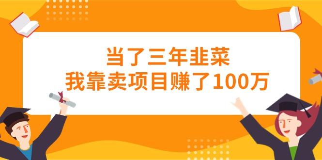 当了三年韭菜我靠卖项目赚了100万-鼎铸网