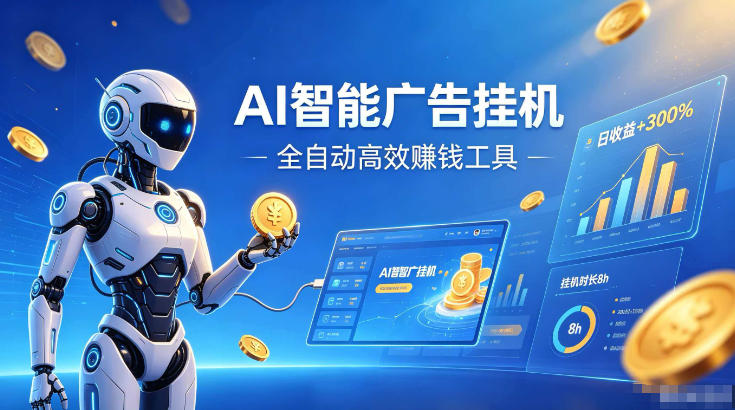 AI智能广告挂G，在家自动賺收益，全程无需人工操作、不用直播、不用拉人【揭秘】-鼎铸网