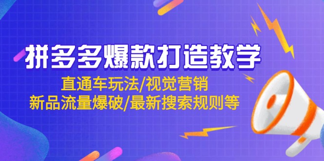 2150e4fb018ba3961536ec728707471c.jpeg 拼多多爆款打造教学:直通车玩法/视觉营销/新品流量爆破/最新搜索规则等
